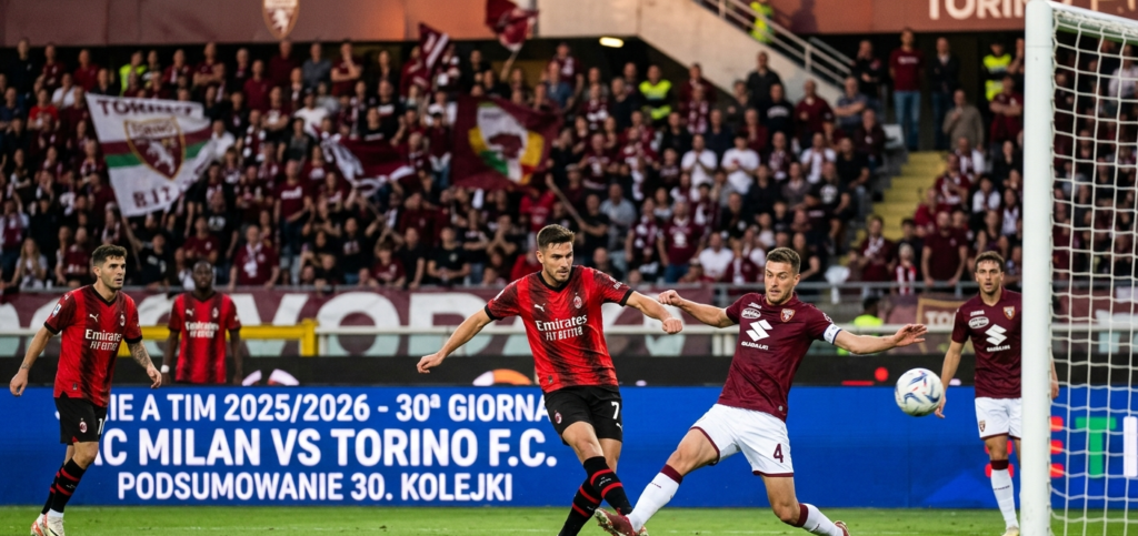 Treść wiadomości Gemini Zdjęcie akcji z meczu piłkarskiego Serie A pomiędzy AC Milan a Torino F.C