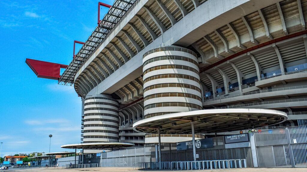 stadium, architecture, construction, modern, contemporary, futuristic, design, exterior, geometric, tower, tall, famous, san siro, giuseppe meazza, milan, milano, italy, blue construction, san siro, san siro, san siro, san siro, san siro, milano