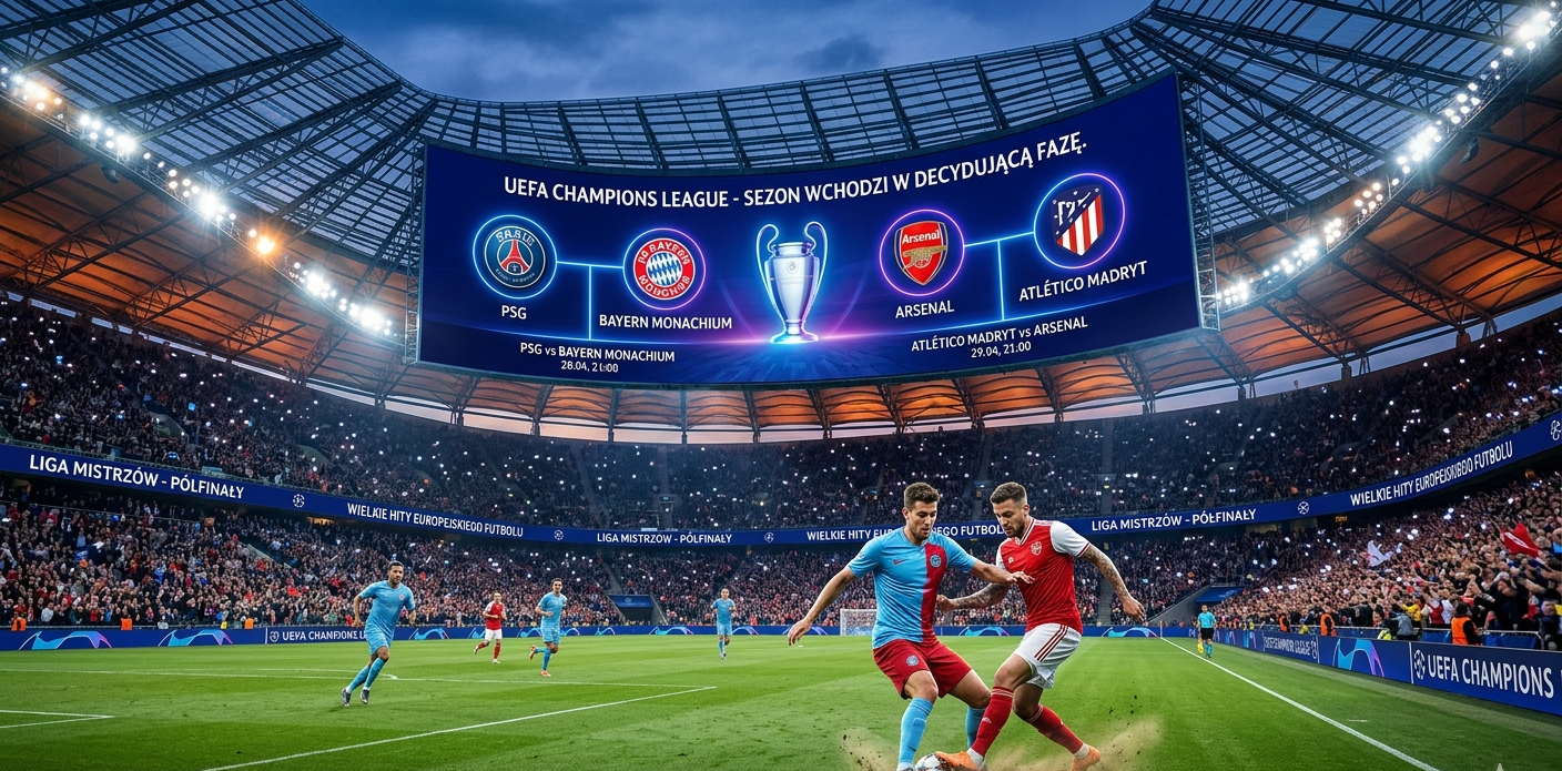 Półfinały Ligi Mistrzów: Starcie Gigantów! PSG, Bayern, Arsenal i Atlético w grze o finał